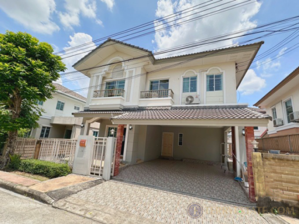 ขาย บ้านเดี่ยว ภัสสร เพรสทีจ รังสิต-คลอง 2 ขนาด 52.5 ตร.ว ทำเลทอง อยู่ต้นโครงการ ตั้งอยู่ติดถนนหลัก 23